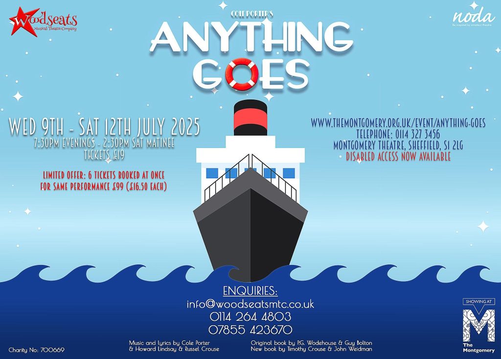 Woodseats Musical Theatre Company’s Anything Goes – 9 July 2025, Montgomery Theatre