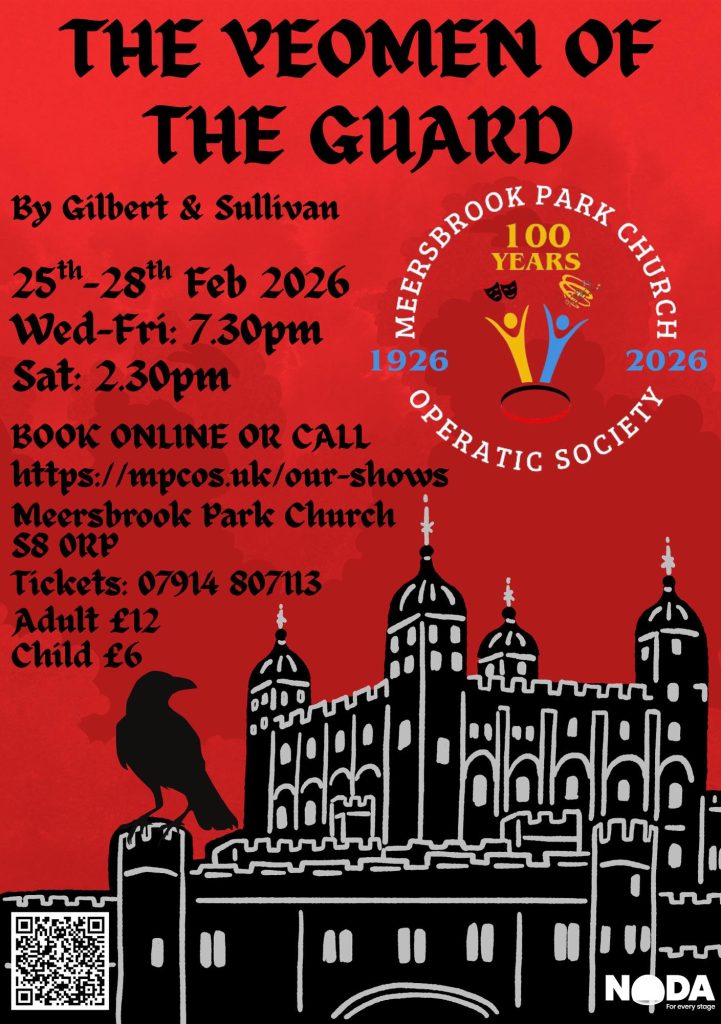 Meersbrook Park Church Operatic Society’s The Yeoman Of The Guard – 25 February 2026, Meersbrook Park Church