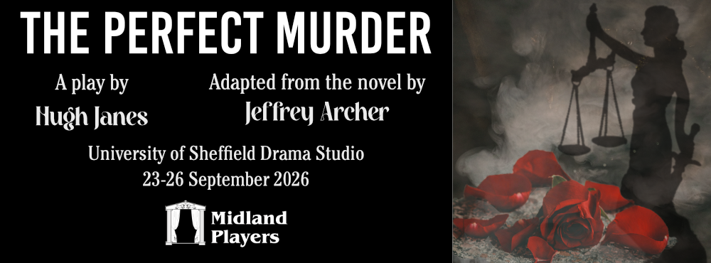 Midland Players’ The Perfect Murder – 23 September 2026, University Of Sheffield Drama Studio